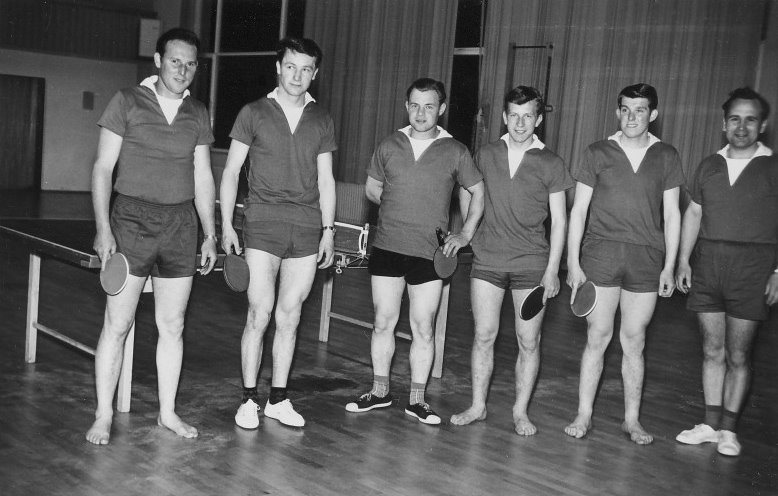 Historisches Mannschaftsfoto des TTC Heimbach